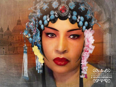 4. "Gullah Me/ Other Me: Current Events," by Verneda Lights. (2017). Digital photography, photomontage, digital painting. 8 x 6 in.