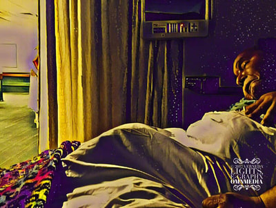 7. "Lennie in His Sorrow," by Verneda Lights. (2017). Digital photography, digital painting. 8 x 6 in.